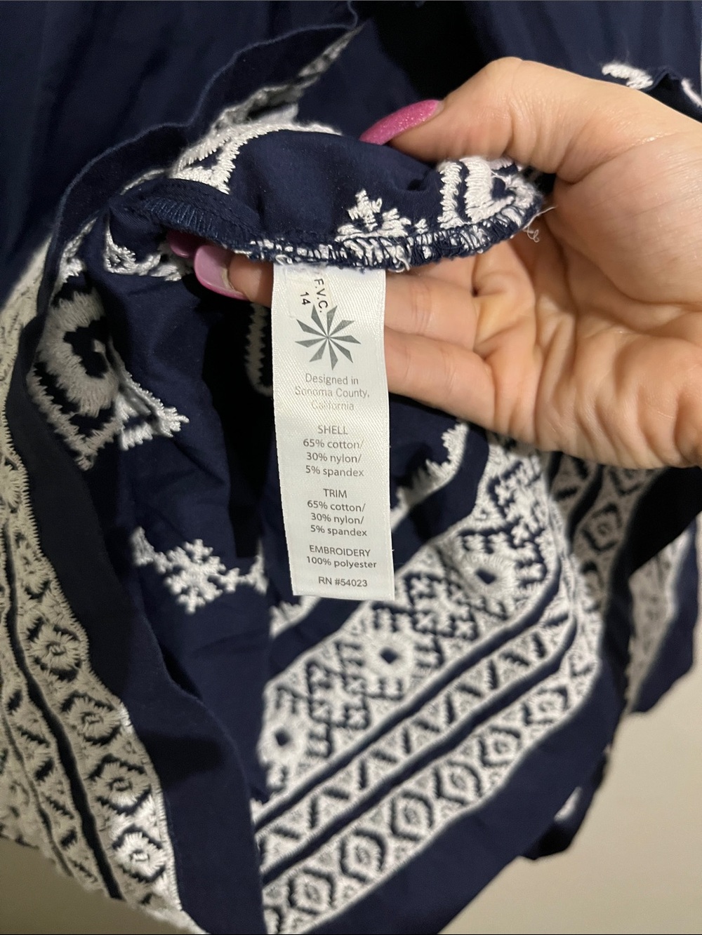 Athleta Desert Diamond Embroidered Tunic Top - Picture 6 of 7